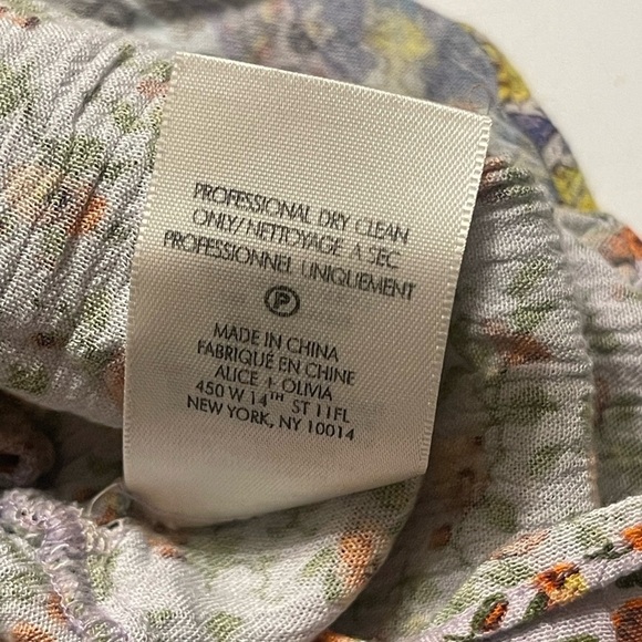 Alice + Olivia XS Mariska Mixed Print Multicolored Skort Romper - Picture 12 of 12